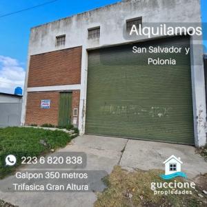 Alquiler Galpon  SAN SALVADOR Y POLONIA Mar del Plata