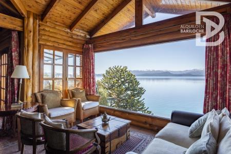 Alquiler Casa en Bariloche con Costa de Lago Nahuel Huapi. 10 PAX. Km5., 5 habitaciones