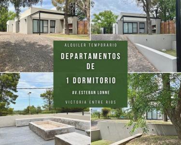 Alquiler Temporario - Biloba Aparts -  Departamento 02 - 1 CAMA MATRIMONIAL + 2 CAMAS INDIVIDUALES (MARINERA) - MAXIMO 4 PERSONAS – Av. Esteban Lonne – Victoria, Entre Ríos