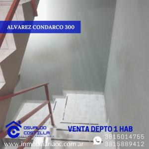 OPORTUNIDAD! DPTO DE 1 HAB UBICADO ALVAREZ CONDARCO AL 300, 38 mt2, 1 habitaciones