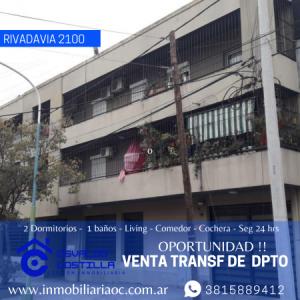 Venta dpto. 2 habitaciones en  Rivadavia al 2100, 90 mt2, 2 habitaciones