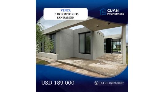 Casa en venta San Ramon - Cuan Propiedades, 133 mt2, 3 habitaciones