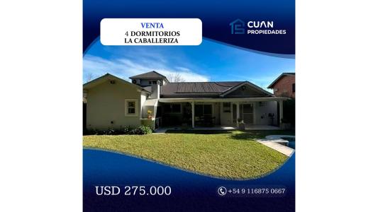 CASA LA CABALLERIZA EN VENTA - CUAN PROPIEDADES, 170 mt2, 4 habitaciones