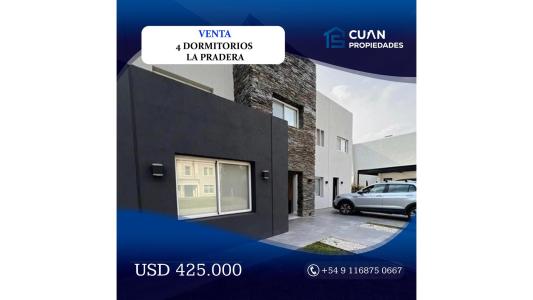 CASA EN VENTA LA PRADERA - CUAN PROPIEDADES, 280 mt2, 4 habitaciones