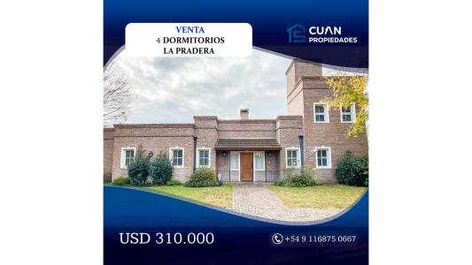 Casa en venta La Pradera I - Cuan Propiedades, 230 mt2, 4 habitaciones