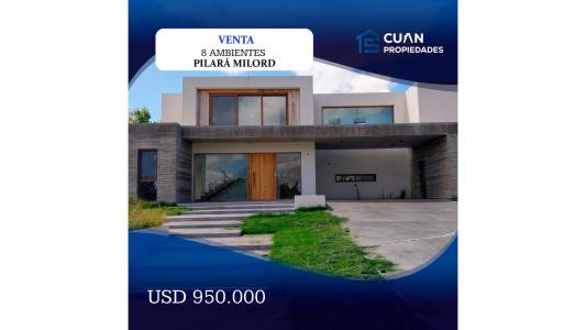 Casa en venta en Pilará CUAN PROPIEDADES, 294 mt2, 5 habitaciones