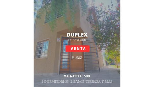 VENTA DE DUPLEX 3 AMBIENTES EN MUÑIZ SAN MIGUEL, 80 mt2, 2 habitaciones