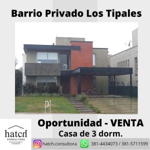 Espectacular casa en Barrio privado Los Tipales, con una excelente ubicacion en Yerba Buena, a metros de av Peron., 480 mt2, 3 habitaciones