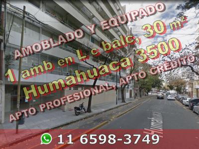 NUEVO PRECIO - Departamento en Venta en Almagro (Shopping Abasto) 1 ambiente en L con balcón al frente, 30 m2, amoblado y equipado – Humahuaca 3500