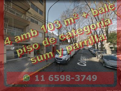 Departamento (piso) en Venta en Caballito 4 ambientes 3 baños 103 m2 - Colpayo 700 - u$s 320.000, 3 habitaciones