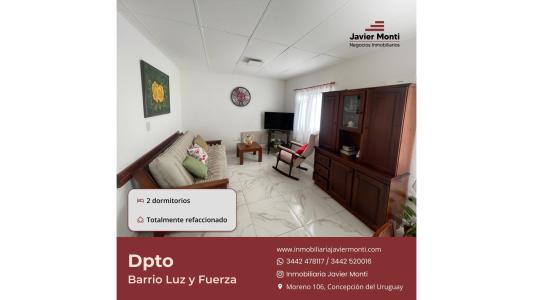 DEPARTAMENTO EN BARRIO LUZ Y FUERZA, 39 mt2, 2 habitaciones