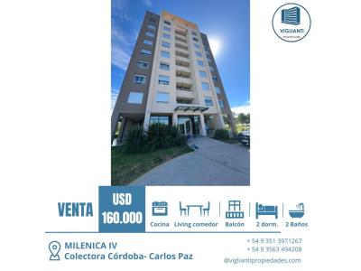 OPORTUNIDAD- ULTIMO PRECIO USD 155.000 - MILENICA IV- VENTA DEPARTAMENTO Y COCHERA, 99 mt2, 2 habitaciones