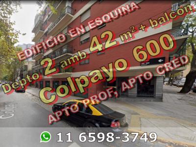EXCELENTE - Departamento en Venta en Caballito 2 ambientes 42 m2 + balcón al frente - Colpayo 600