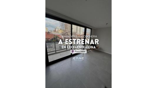 ERNE vende depto dos ambientes en Plaza Mitre con cochera, 50 mt2, 1 habitaciones
