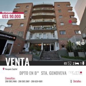 DPTO DE 2 HABITACIONES EN VENTA - Barrio Santa Genoveva , 65 mt2, 2 habitaciones