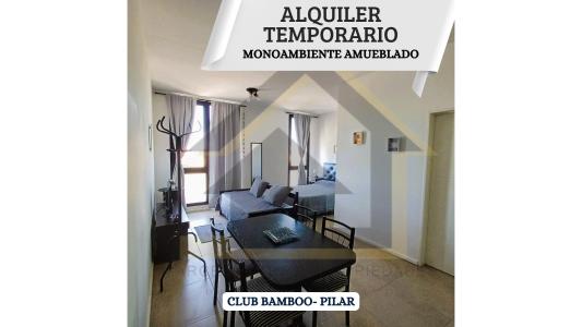 ALQUILER TEMPORARIO MONOAMBIENTE Club Bamboo Pilar, 32 mt2, 1 habitaciones