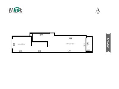 Callao y Mendoza ·  1 Dormitorio · Venta, 35 mt2, 1 habitaciones