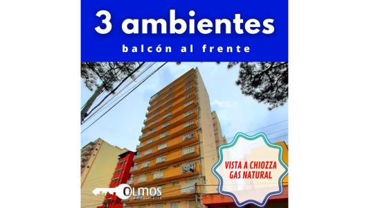 3 ambientes a calle Chiozza, exc. estado, balcón, luminoso, 46 mt2, 2 habitaciones