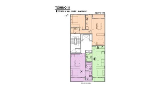 VENTA DOS AMBIENTES DE POZO EDIFICIO TORINO III, 52 mt2, 1 habitaciones