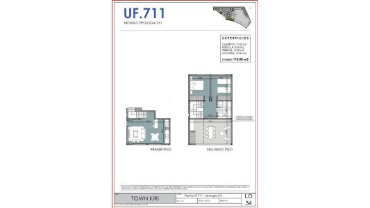 Departamento en el emprendimiento Kiri Town Houses Nordelta, 71 mt2, 2 habitaciones