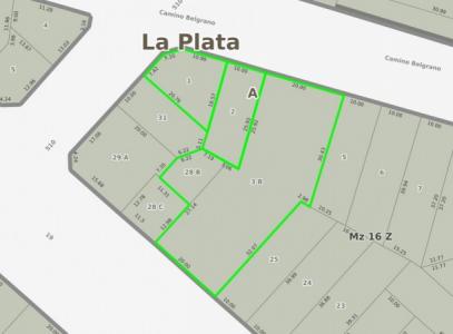 VENTA, Fraccion con 3 lotes y 2 Casas  Cno Gral Belgrano entre 510 y 511 con entrada en calle 19, 1759 mt2, 4 habitaciones