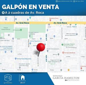 GALPON EN VENTA A 2 CUADRAS DE AV. ROCA, 280 mt2, 2 habitaciones