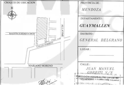 VENTA LOTE 540 M2 Guaymallen ideal para desarrollo inmobiliario, inmediaciones MItre y M Hoyos. , 540 mt2