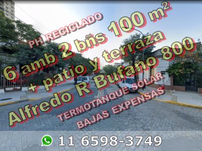 RECICLADO - PH en Venta en Flores (norte) 6 ambientes 2 baños 100 m2 + patio y terraza - Alfredo R Bufano 800, 5 habitaciones