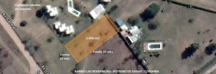 TERRENO 1.000 m2 A METROS LAGO LOS MOLINOS-POTRERO DE GARAY-CORDOBA-ESCRITURA, 1000 mt2