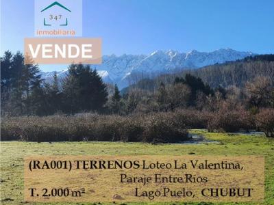 (R.A001) TERRENO Loteo &La Valentina&, 2.000 mts. Paraje entre Rios, Lago Puelo