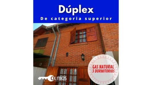 Duplex, gas natural, calefacción, impecable. 80 mts, 80 mt2, 3 habitaciones
