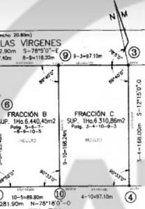 OPORTUNIDAD Vendo lote sobre Las Virgenes, San Rafael  de 1 has 6310 m².  Frente a calle 97.10 mts.  Las Paredes. Mendoza, 16310 mt2