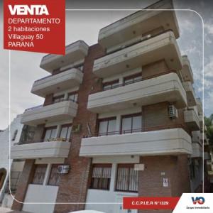 VENDO DEPARTAMENTO (AL FRENTE) 2 DORMITORIOS CALLE VILLAGUAY AL 50 , 62 mt2, 2 habitaciones