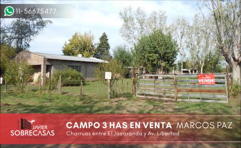 CAMPO CON VIVIENDA EN VENTA - Marcos Paz - Pcia. Bs.As., 3 habitaciones