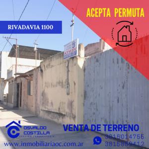 VENTA TERRENO RIVADAVIA 1100, 312 mt2