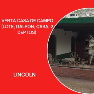 VENTA CASA DE CAMPO EN LINCOLN, 2 habitaciones