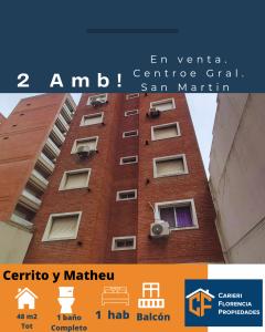 2 AMB VENTA CENTRO DE GRAL. SAN MARTIN, 1 habitaciones
