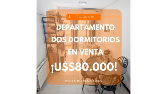 Departamento dos dormitorios en venta La Plata, 56 mt2, 2 habitaciones