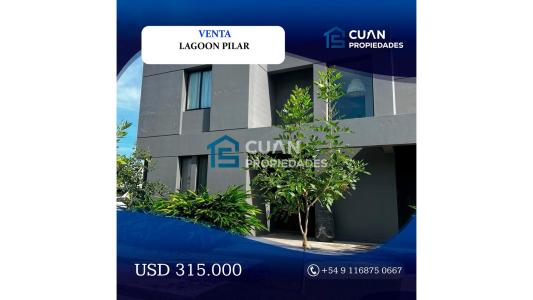 CASA EN VENTA LAGOON PILAR - CUAN PROPIEDADES, 200 mt2, 3 habitaciones