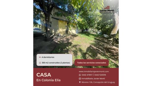IMPORTANTE PROPIEDAD EN COLONIA ELIA, 340 mt2, 4 habitaciones
