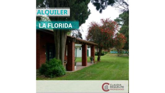 CASA - 3795m2 -ALQUILER - BARRIO LA FLORIDA, CALLE 1 Y 2, 4 habitaciones