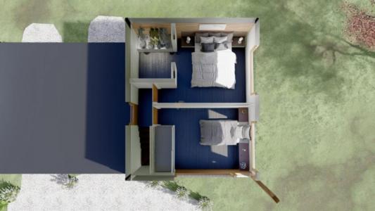 Casa duplex a estrenar en Tambo Viejo, Dina Huapi en venta a 14 km de Bariloche, 405 mt2, 2 habitaciones