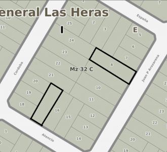 Venta de lotes ubicados en General Las Heras. (OPORTUNIDAD DE PAGAR CON FINANCIACION)