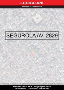 VILLA DEVOTO SEGUROLA  2829 OPORTUNIDAD LOTE 8.66 X 45.00