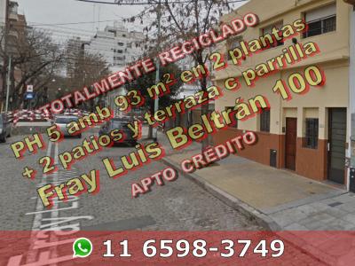 PH en Duplex en Venta en Caballito 5 ambientes 93 m2 + 2 patios, terraza con parrilla - Fray Luis Beltrán 100, 3 habitaciones