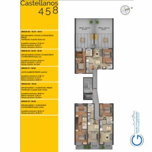 Duplex Dos Dormitorios - Balcon y Terraza exclusiva con parrillero - Entrega INMEDIATA - Castellanos 448, 80 mt2, 2 habitaciones