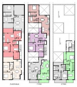 Venta en Pozo, Duplex 3 ambientes (UF 7), 83 mt2, 2 habitaciones