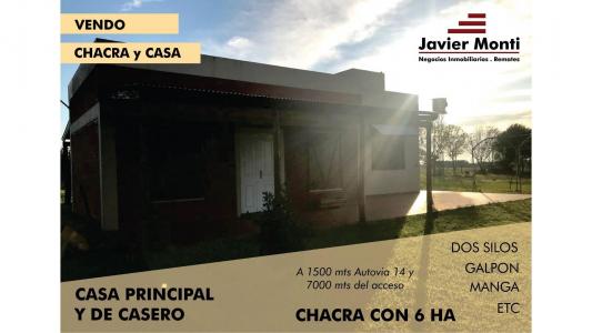 CHACRA DE 6 HA + CASA PRINCIPAL, 105 mt2, 2 habitaciones