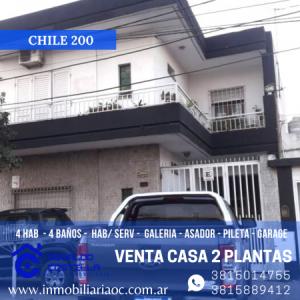 Venta Casa de 4 Dormitorios en calle Chile al 200, 350 mt2, 4 habitaciones