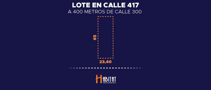 Calle 417 - 23,40x65, 1521 mt2